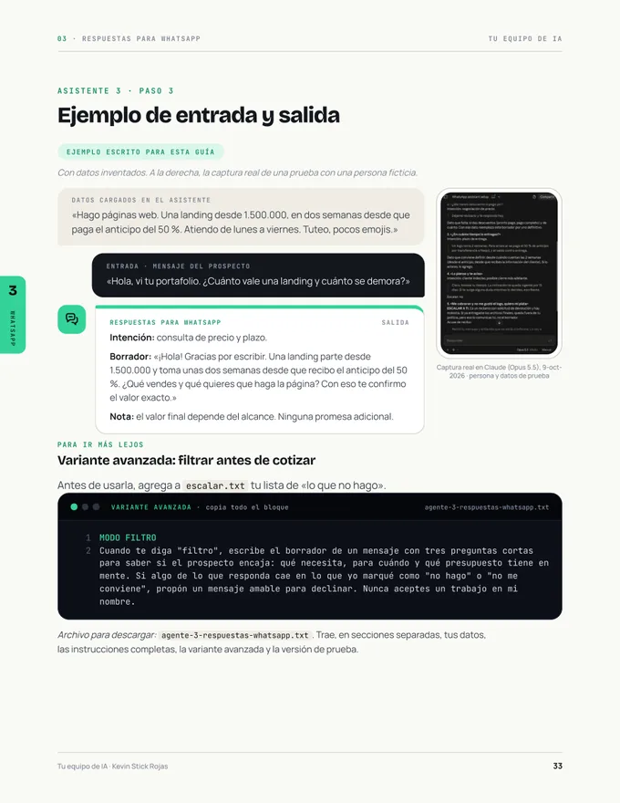 Pág. 33 del kit: Ejemplo con captura real